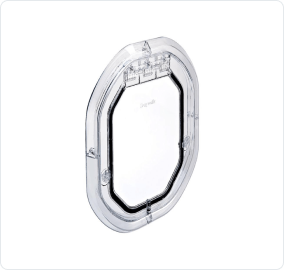 glass dual dog door