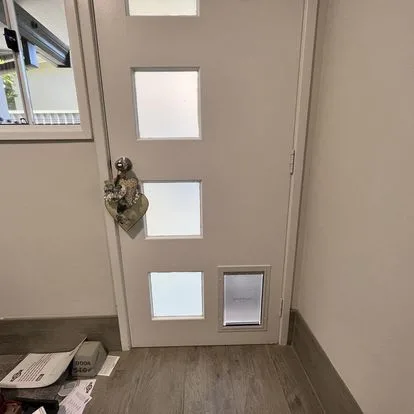 Cat Timber Door - Cat Door Fitting Sydney