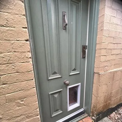 Small & Medium Size Timber Dog Door & Installation Sydney